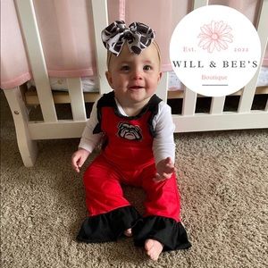 Bulldog Jumpsuit 🖤❤️